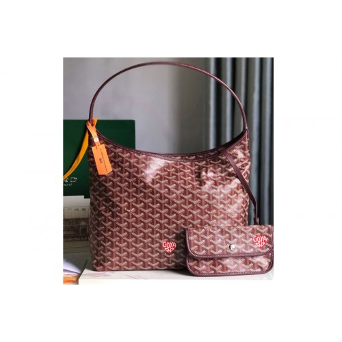 Goyard Boh�me Hobo bag in Burgundy Goyardine Canvas Goyard Boh�me Hobo bag in Burgundy Goyardine Canvas