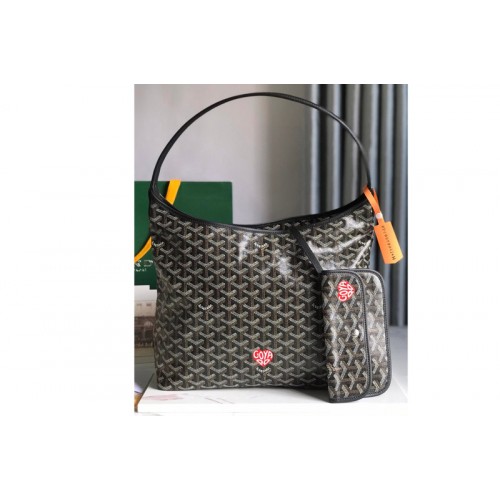 Goyard Boh�me Hobo bag in Black Goyardine Canvas