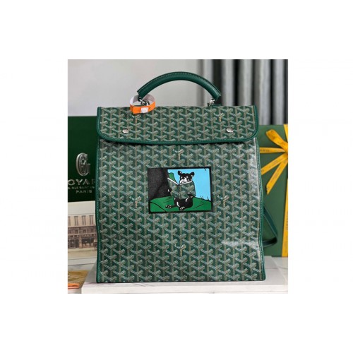Goyard Saint Leger backpack in Green Goyardine Canvas Goyard Saint Leger backpack in Green Goyardine Canvas