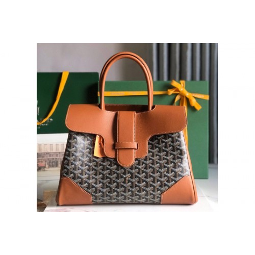 Goyard Saigon tote bag in Brown Goyardine Canvas Goyard Saigon tote bag in Brown Goyardine Canvas