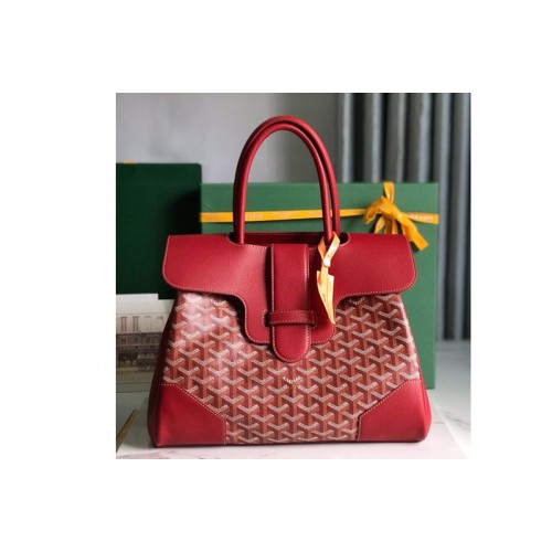 Goyard Saigon tote bag in Red Goyardine Canvas Goyard Saigon tote bag in Red Goyardine Canvas