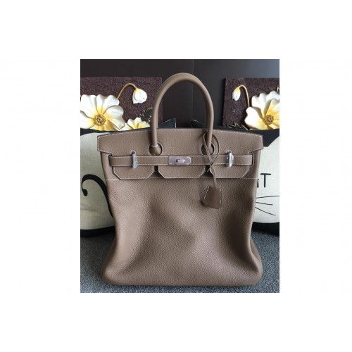 Hermes Sac Birkin HAC 40 Bag in Grey Togo Leather