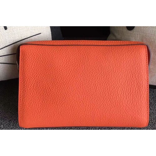 Mens Hermes 24cm Clutch Original Swift Leather Bags Orange Mens Hermes 24cm Clutch Original Swift Leather Bags Orange