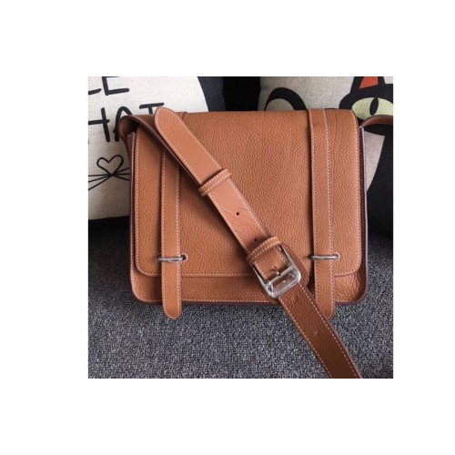 Mens Hermes Steve 28mm Messenger Bags Original Togo Leather Tan Mens Hermes Steve 28mm Messenger Bags Original Togo Leather Tan