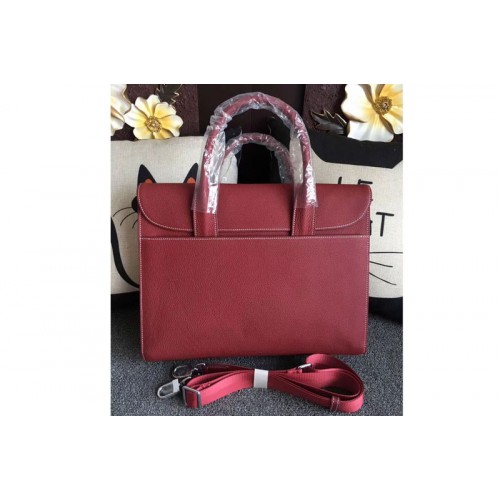 Mens Hermes 38cm Messenger Bags Original Togo Leather Wine Mens Hermes 38cm Messenger Bags Original Togo Leather Wine