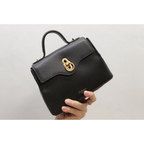 Mulberry HH5059 Mini Seaton Bag in Black Small Classic Grain