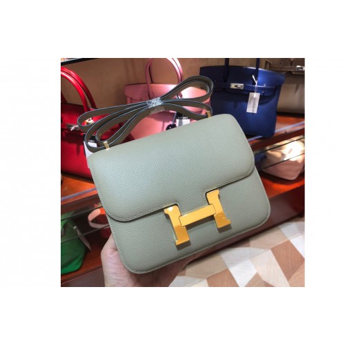 Hermes constance 18 Bag in Green Epsom Leather with Gold Buckle Hermes constance 18 Bag in Green Epsom Leather with Gold Buckle