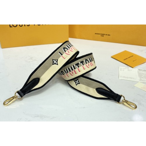 Louis Vuitton J02506 bandouliere Jacquard Strap in Cream Black Pink Louis Vuitton J02506 bandouliere Jacquard Strap in Cream Black Pink