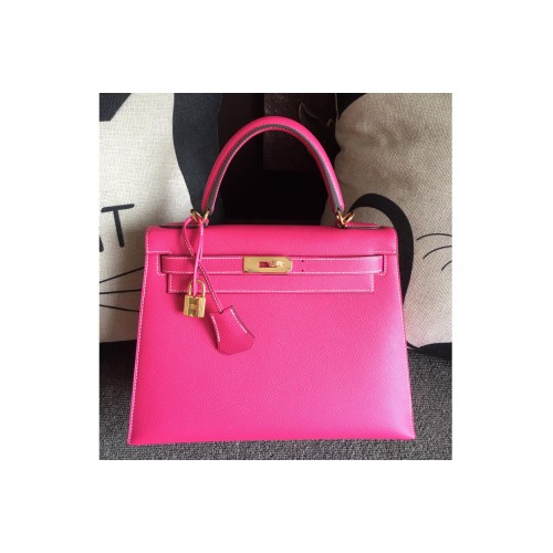 Hermes Kelly 28 Bag in Peach Epsom Leather