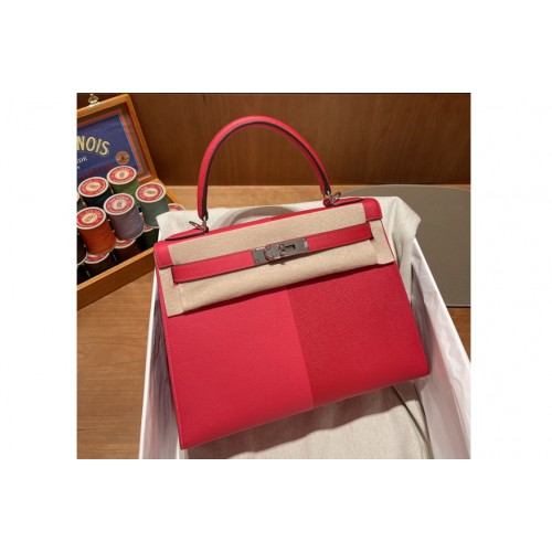 Hermes Kelly 28 Bag in Red Cherry Epsom Leather