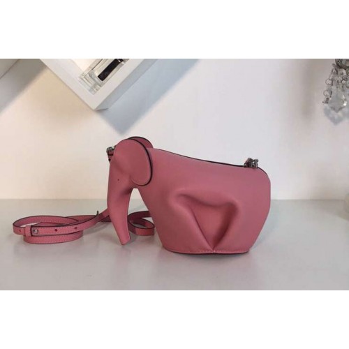 Loewe Elephant Mini Bag Classic Calf Leather Pink
