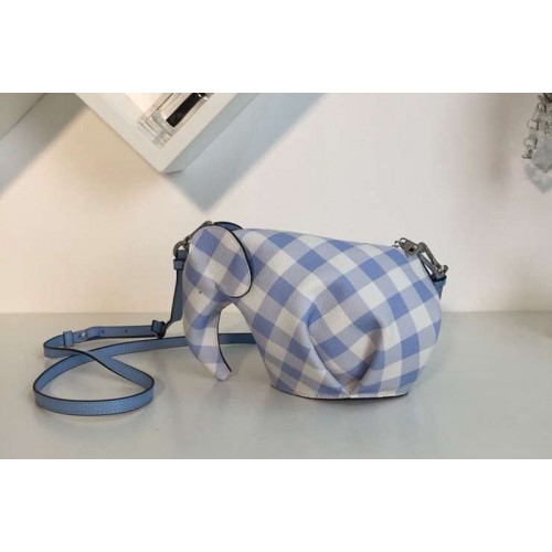 Loewe Elephant Mini Bag Classic Calf Leather Blue