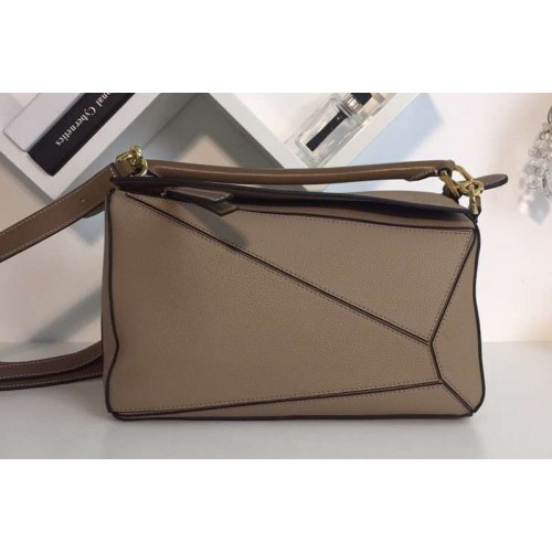 Loewe Puzzle Bags Original Calf Leather Khaki