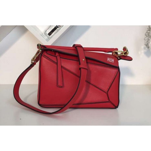 Loewe Puzzle Small Bags Original Calf Leather Red