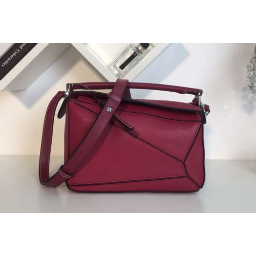 Loewe Puzzle Small Bags Original Calf Leather Fuchsia Loewe Puzzle Small Bags Original Calf Leather Fuchsia