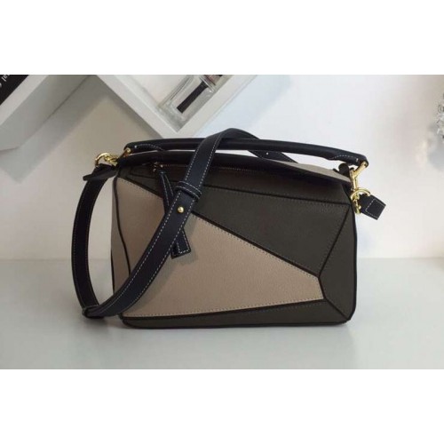 Loewe Puzzle Small Bags Original Calf Leather Beige Coffee