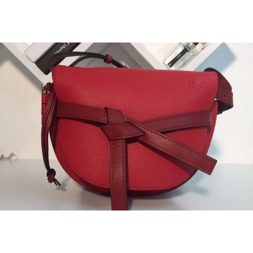 Loewe Gate Small Bags Original Soft Calf Leather Red
