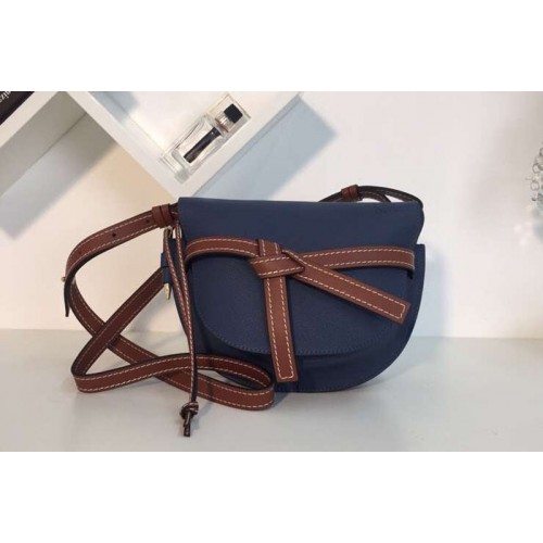 Loewe Gate Small Bags Original Soft Calf Leather Blue Loewe Gate Small Bags Original Soft Calf Leather Blue