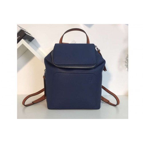 Loewe Goya Small Backpack Soft Natural Calf Blue