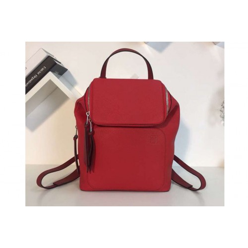 Loewe Goya Small Backpack Soft Natural Calf Red Loewe Goya Small Backpack Soft Natural Calf Red