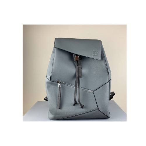 Loewe Puzzle Backpack in Grey Leather