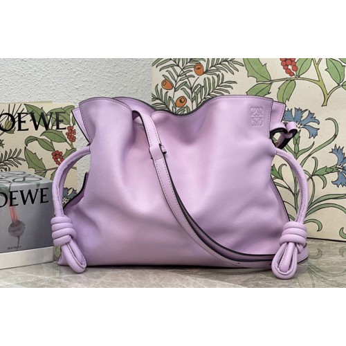 Loewe Flamenco clutch in Purple nappa calfskin
