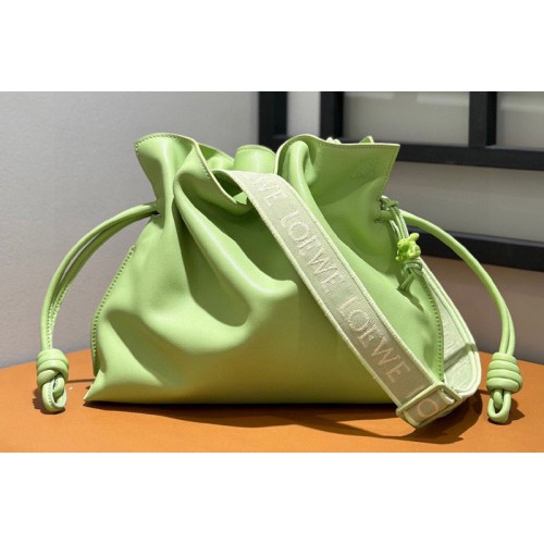 Loewe Flamenco clutch Bag in Lime Green nappa calfskin