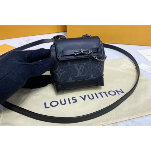 Louis Vuitton M00340 Mini Steamer pouch in Monogram Eclipse canvas