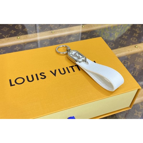Louis Vuitton M00826 Link Dragonne Key holder in White leather