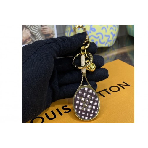 Louis Vuitton M00839 Serve keyring in Pink Leather