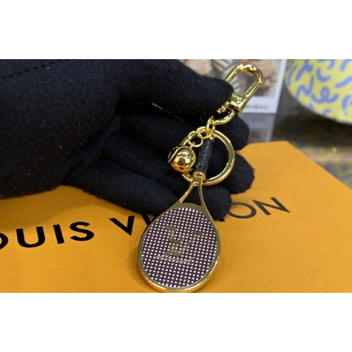 Louis Vuitton M00839 Serve keyring in Black Leather Louis Vuitton M00839 Serve keyring in Black Leather