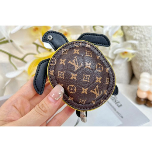 Louis Vuitton M01471 Turtle Pouch Bag Charm in Black