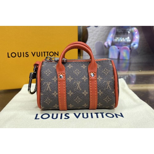 Louis Vuitton M01522 Colormania Mini Keepall Pouch in Monogram canvas With Orange