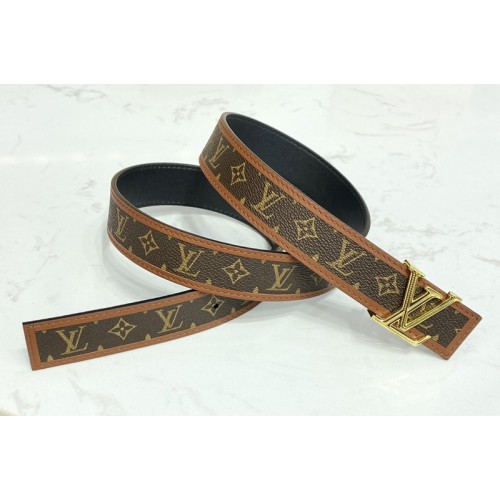 Louis Vuitton M0386W Chain 30mm reversible belt in Black Monogram Louis Vuitton M0386W Chain 30mm reversible belt in Black Monogram