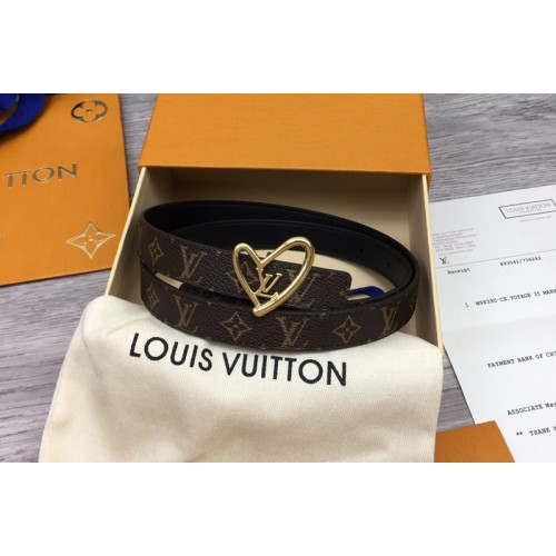 Louis Vuitton M0430X fall in love reversible 20mm belt in monogram canvas Louis Vuitton M0430X fall in love reversible 20mm belt in monogram canvas