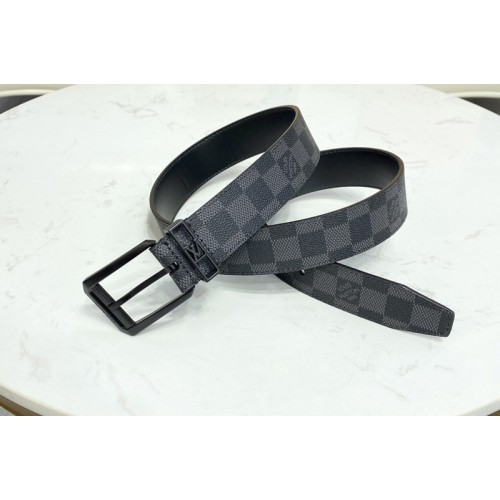 Louis Vuitton M0485V Architect 35mm belt in Damier Graphite Canvas