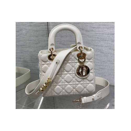 Dior M0538 Christian Dior Small Lady Dior My ABCDior bag in Latte Cannage Lambskin