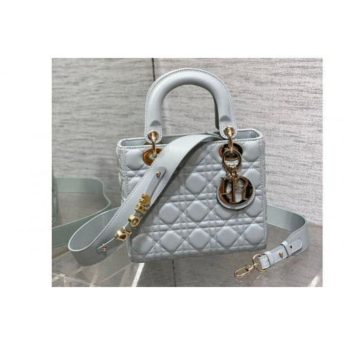 Dior M0538 Christian Dior Small Lady Dior My ABCDior bag in Lake Blue Cannage Lambskin Dior M0538 Christian Dior Small Lady Dior My ABCDior bag in Lake Blue Cannage Lambskin