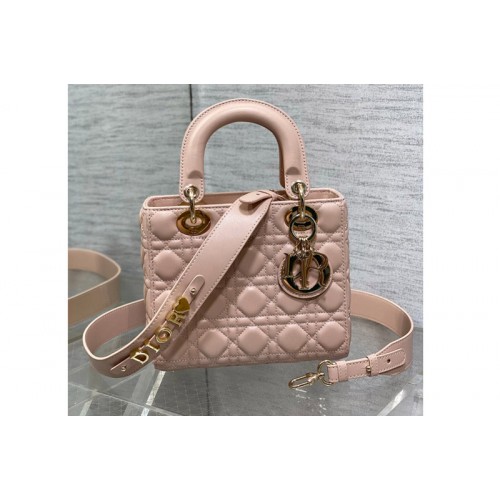 Dior M0538 Christian Dior Small Lady Dior My ABCDior bag in Pink Cannage Lambskin