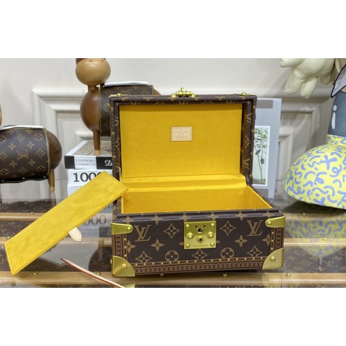 Louis Vuitton M10137 Coffret Tresor 24 Box In Monogram Canvas with Sunflower