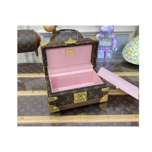Louis Vuitton M20292 Coffret Tresor 24 Box In Monogram Canvas with Pink