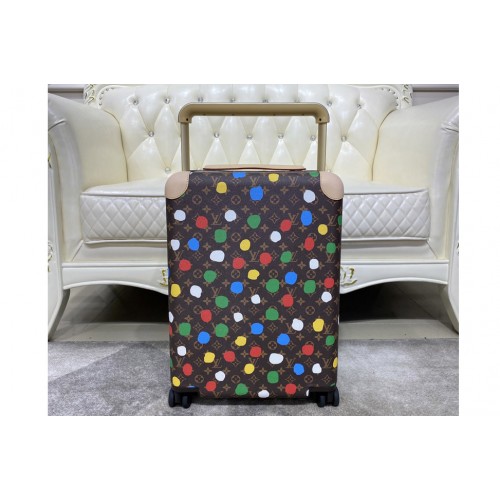 Louis Vuitton M10118 x YK Horizon 55 trolley bag in Monogram coated canvas with 3D Painted Dots print