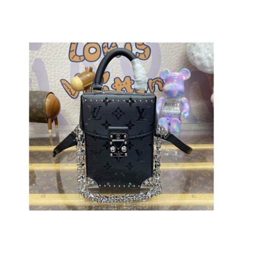 Louis Vuitton M11269 Camera Box handbag in Black smooth calfskin