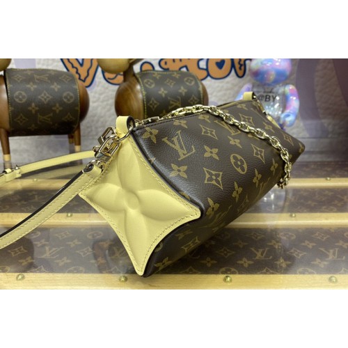 Louis Vuitton M11672 Bloom pouch in Monogram coated canvas With Yellow