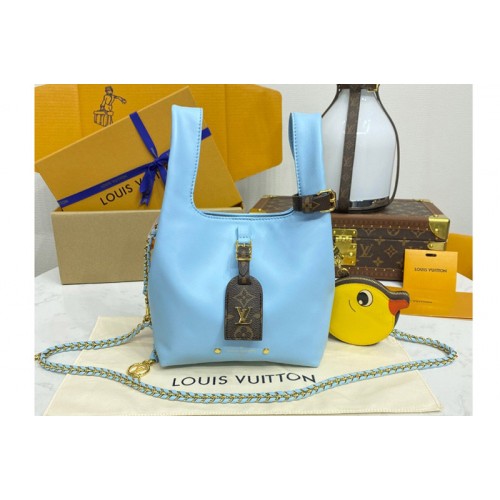 Louis Vuitton M11387 Atlantis BB handbag in Baby Blue Nappa lambskin