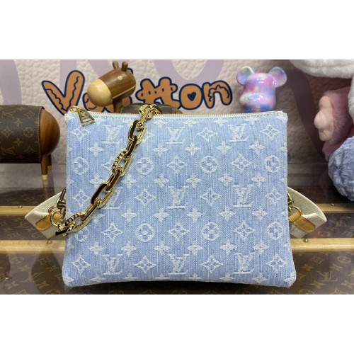 Louis Vuitton M11400 Coussin PM handbag in Sky Blue Monogram Denim Louis Vuitton M11400 Coussin PM handbag in Sky Blue Monogram Denim