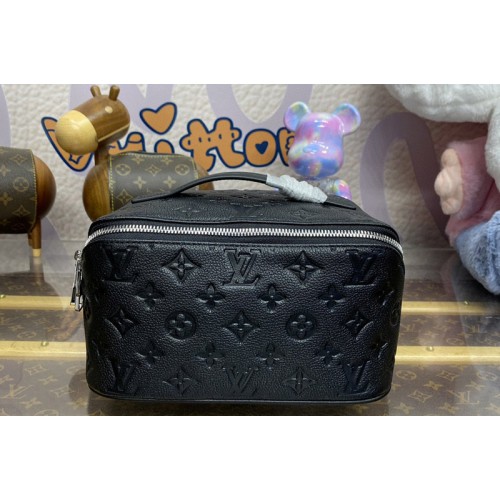 Louis Vuitton M11750 Toiletry Bag 2 Compartments travel pouch in Monogram-embossed Taurillon leather