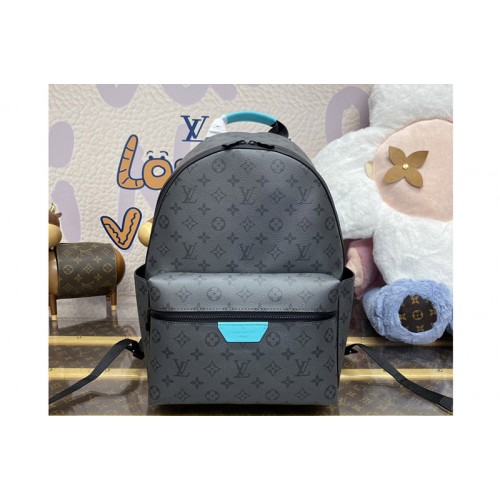 Louis Vuitton M11641 Discovery Backpack PM Bag in Turquoise Monogram Eclipse Reverse canvas