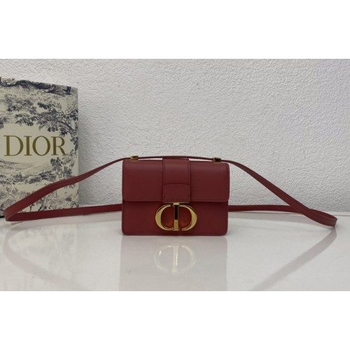 Christian Dior M1210 Dior 30 Montaigne mini bag in Red Box Calfskin