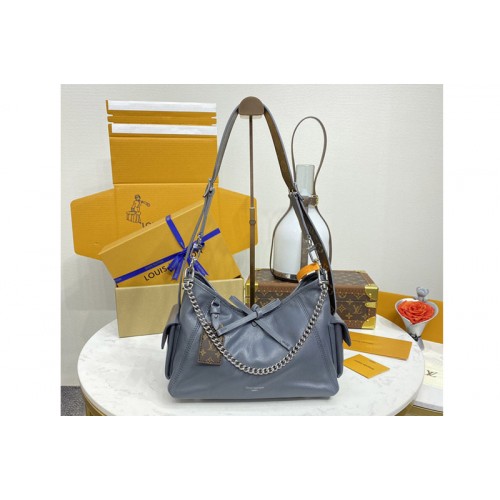 Louis Vuitton M12579 CarryAll Cargo Bag in Gray Lambskin leather